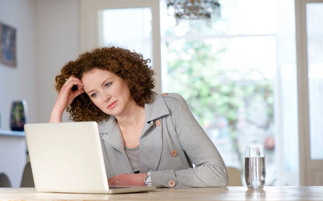 Businesswoman worrying about second office location