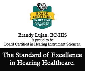Brandy Lujan Board Certified Hearing Instrument Specialist Grand Junction, CO Badge