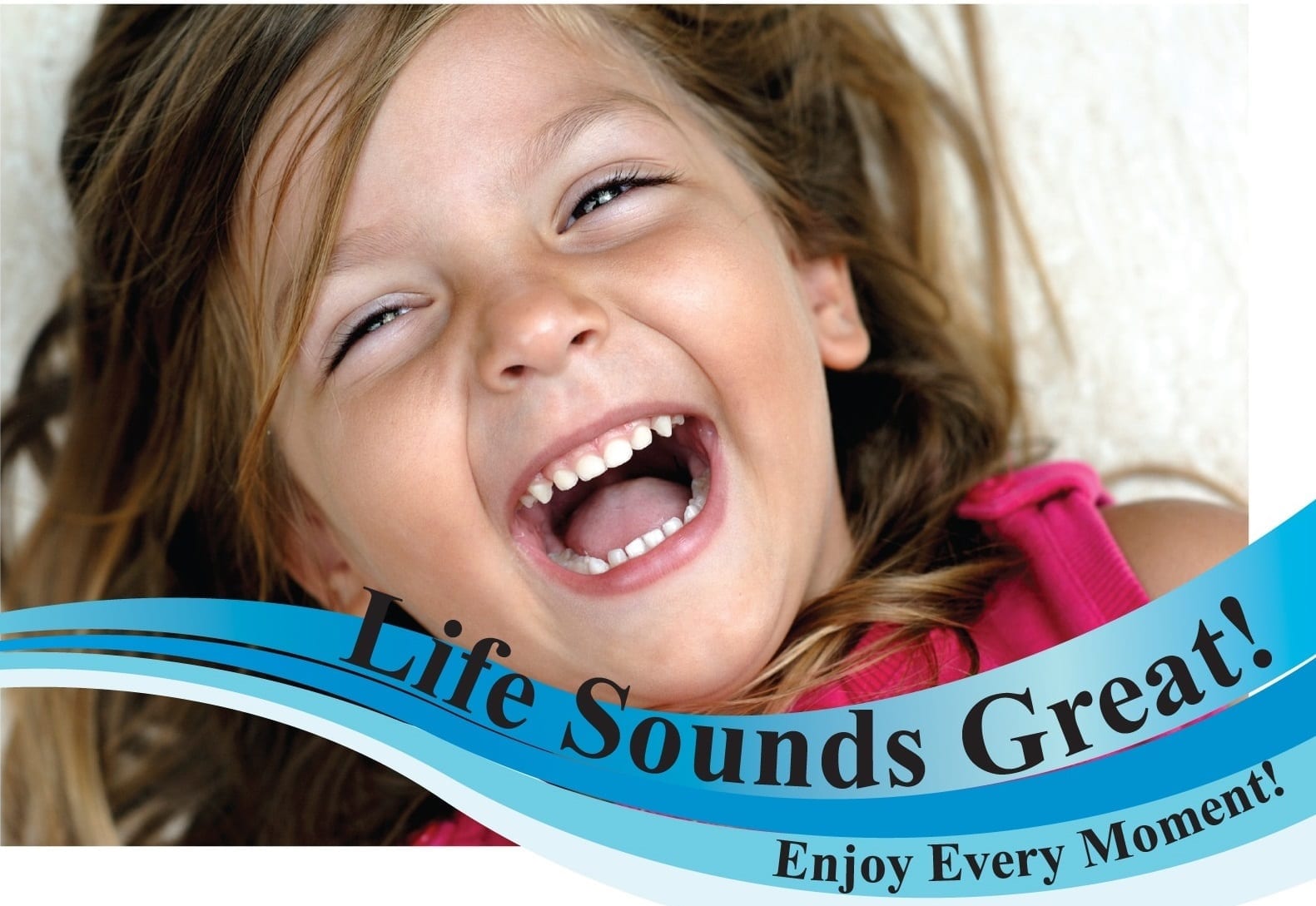 Girl w wave and words Black Words Plastic Cards